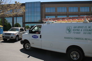 Delivering commercial Carrier HVAC system